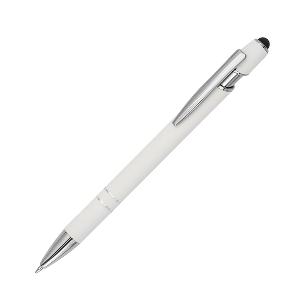 R73424.06 - Długopis aluminiowy Softano, biały