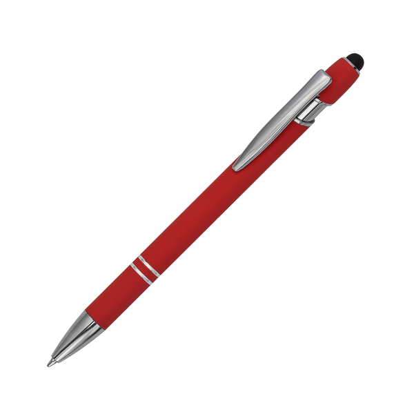 R73424.08 - Długopis aluminiowy Softano, czerwony