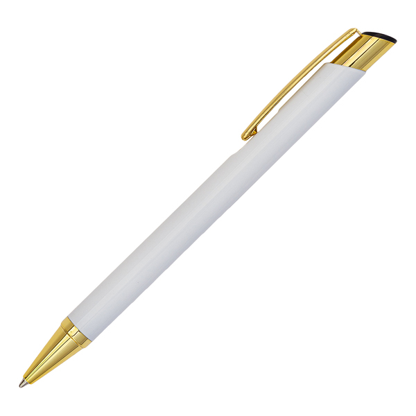 R73445.06 - Długopis aluminiowy Lindi, biały/złoty