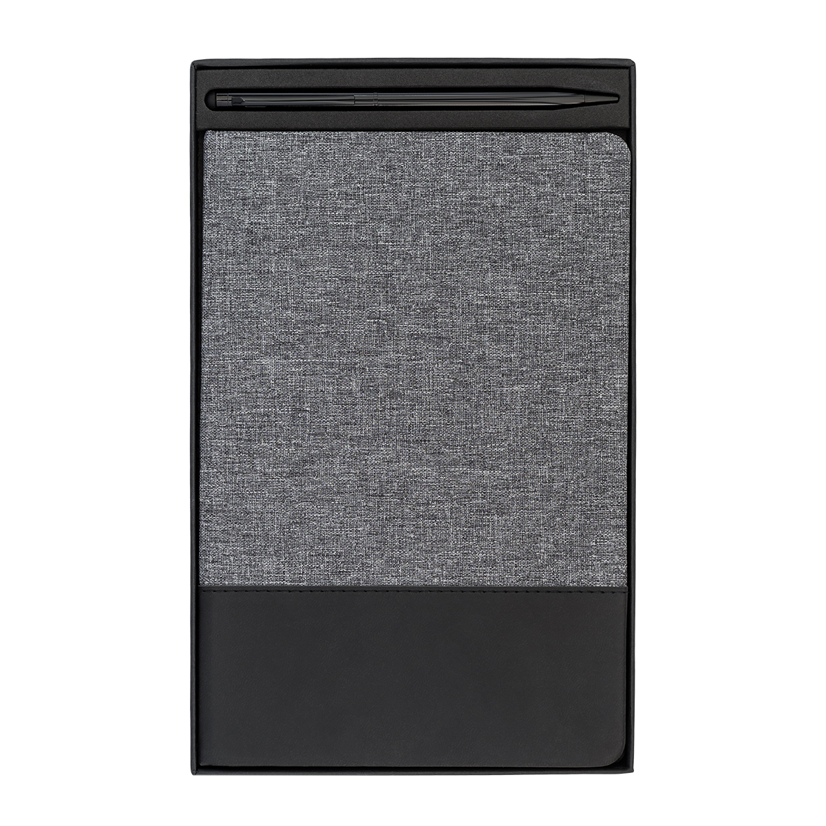 R73641.21 - Zestaw notes z długopisem Bergami, szary 