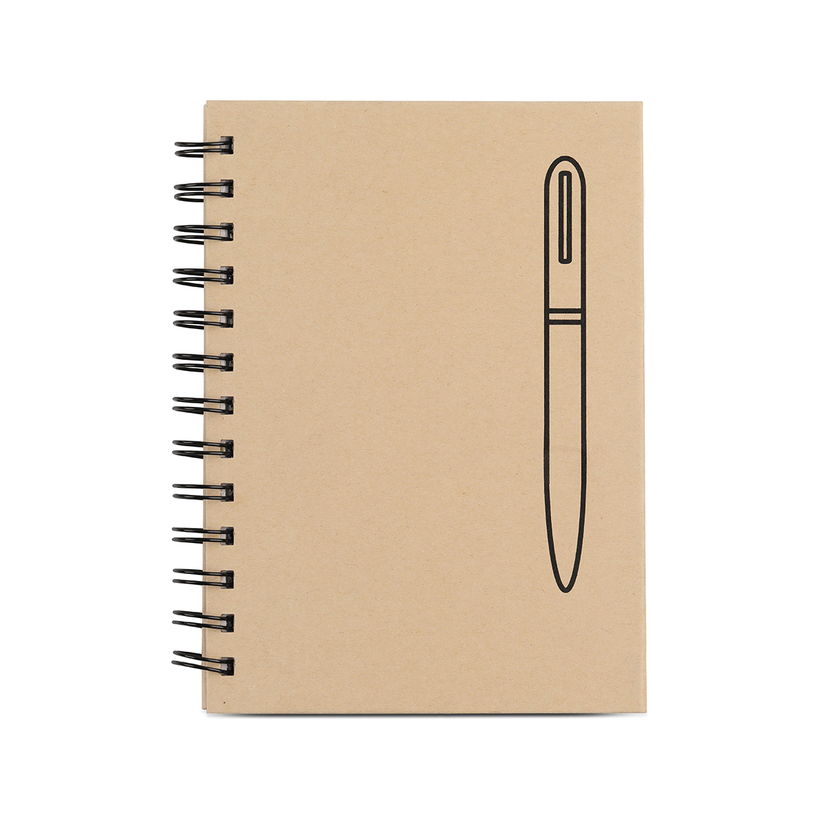 R73649.13 - Notes z magnesem na długopis Attract, beżowy 