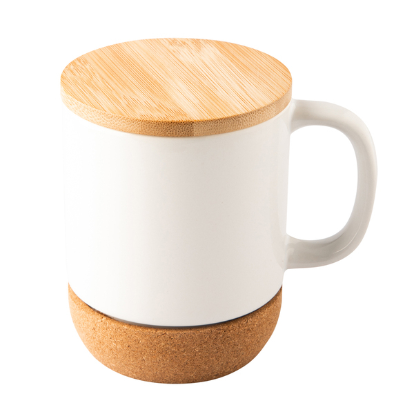 R85317.06 - Kubek ceramiczny z powłoką sublimacyjną Giulio, biały
