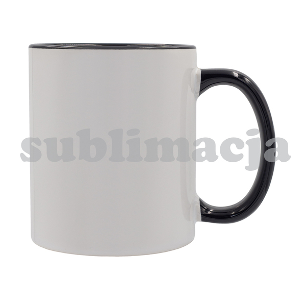 R85319.02 - Kubek z powłoką sublimacyjną Gaeta 330 ml, czarny