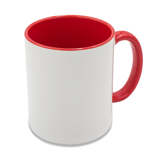 R85319.08 - Kubek z powłoką sublimacyjną Gaeta 330 ml, czerwony