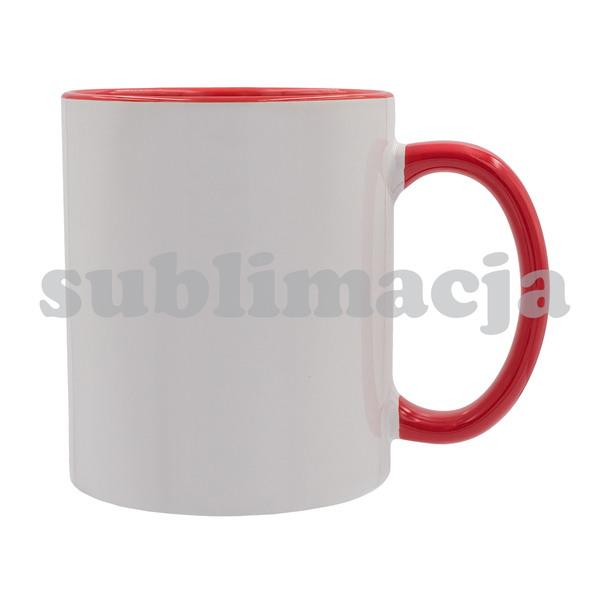 R85319.08 - Kubek z powłoką sublimacyjną Gaeta 330 ml, czerwony