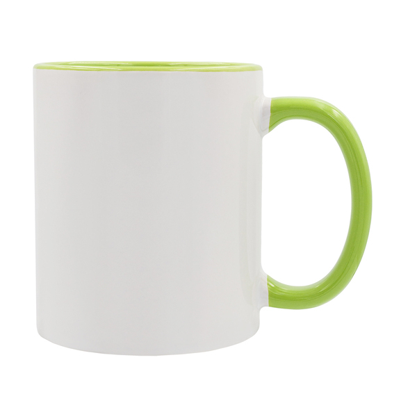R85319.55 - Kubek z powłoką sublimacyjną Gaeta 330 ml, jasny zielony