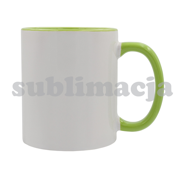 R85319.55 - Kubek z powłoką sublimacyjną Gaeta 330 ml, jasny zielony