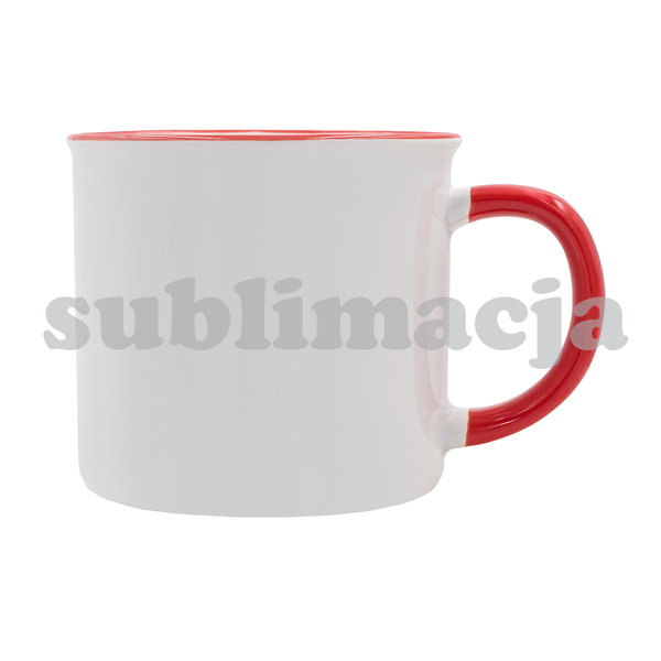 R85320.08 - Kubek z powłoką sublimacyjną Ars 400 ml, czerwony