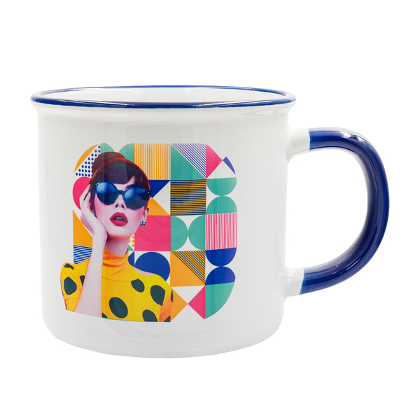 R85320.42 - Kubek z powłoką sublimacyjną Ars 400 ml, granatowy