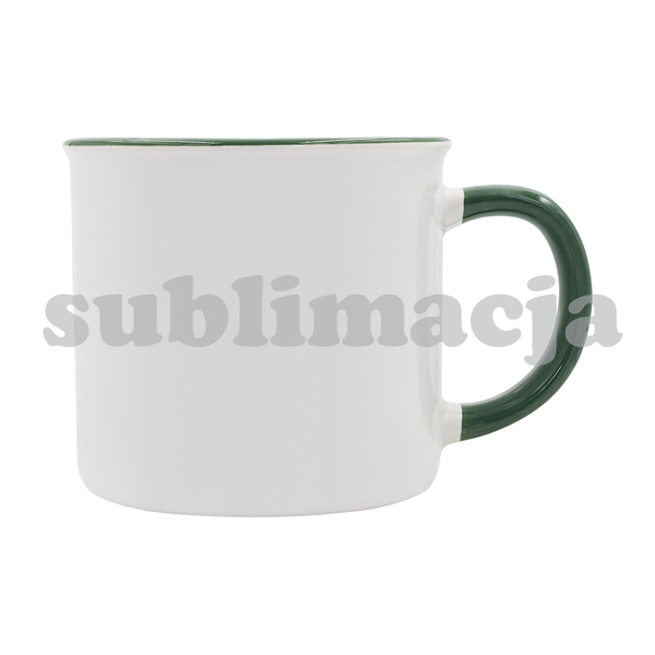 R85320.51 - Kubek z powłoką sublimacyjną Ars 400 ml, ciemny zielony