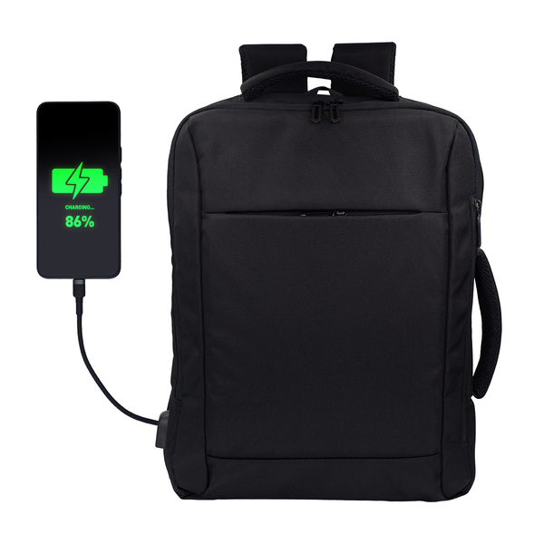 R91840.02 - Plecak na laptop City Trybe, czarny