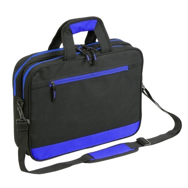 R91851.04 - Torba na dokumenty Viterbo, niebieski/czarny