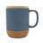 Kubek ceramiczny z bambusową przykrywką Giulia 400 ml, szary