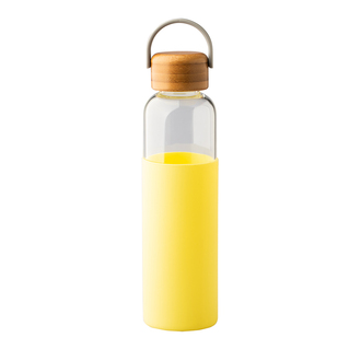 R08272 - Szklana butelka Refresh 560 ml, żółty 